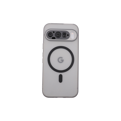 适用谷歌GooglePixel10proXL手机壳Pixel9磁吸TPU硅胶软壳Pixel8保护套半透明灰色简约轻薄全包按键圆弧边7/6