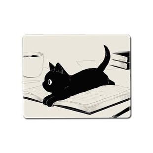 可爱猫咪鼠标垫小号男女生电脑桌垫键盘护腕垫滑鼠垫家用办公桌垫