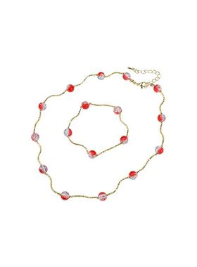 新中式琉璃手串项链套装女