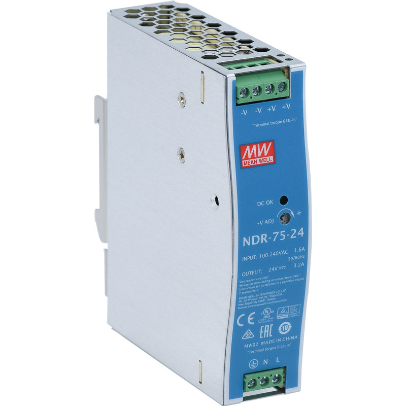 明纬NDR75w导轨电源24v48v