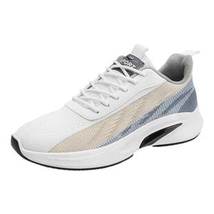 男鞋秋季网面透气网鞋男士百搭休闲跑步减震运动增高小白老爹潮鞋