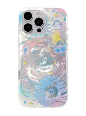 海底音乐节imd创意旋风壳iPhone16promaxins原创苹果17手机壳新款全包防摔适用情侣13艺术15小众14涂鸦保护套