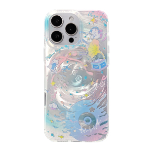海底音乐节imd创意旋风壳iPhone16promaxins原创苹果17手机壳新款全包防摔适用情侣13艺术15小众14涂鸦保护套