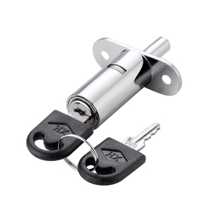 推拉移门锁橱柜趟门插芯锁栓铝合金阳台木门纱窗钥匙弹簧插销锁芯