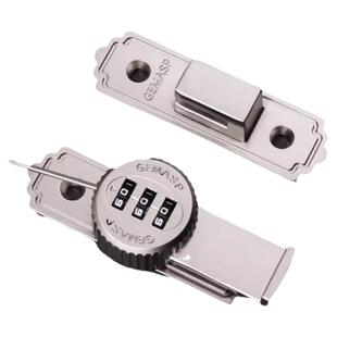 免打孔门锁明装移门扣密码插销锁门搭扣门栓多用型推拉门防盗锁扣