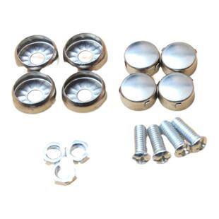 车牌螺帽盖扣不锈钢的小车牌照配件车牌固定螺扣防盗螺栓螺帽螺母