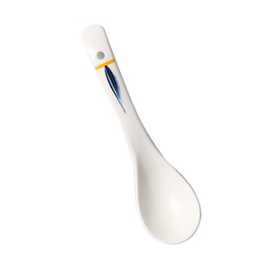 长柄汤勺拉面勺家用小勺子陶瓷小号盛汤喝汤厨房调羹饭店汤匙餐具