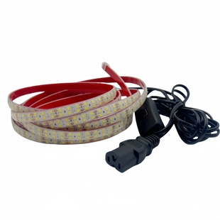 夜市摆摊双排led防水灯带超亮24v-85v三轮电瓶车低压户外自粘灯条