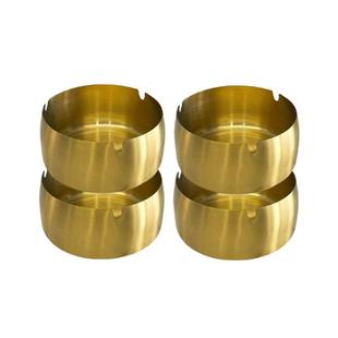 不锈钢烟灰缸家用客厅防风大号烟缸酒店餐厅网吧KTV定制logo广告