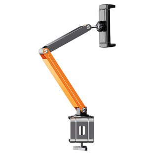 派凡金属悬臂ipad平板支架360度旋转机械臂万向便携屏懒人床头手机可调节俯拍支撑夹子桌面固定磁吸2024新款