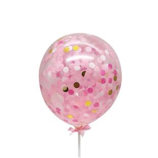 ins风网红彩色气球蛋糕装饰插件配件女神亮纸片生日派对装扮气球