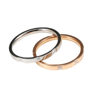 忍冬HONEYSUCKLE 敲日常 韩系简约钛钢不掉色戒指女小众百搭ins风