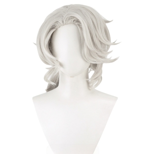 馒头家cos假发 第五人格 作曲家 弗雷德里克 淡奶油色造型小马尾