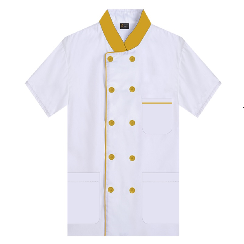 秋冬厨师服长短袖食堂薄款工作服
