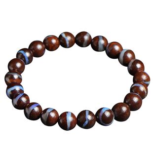 天然铁欧泊手链澳宝单圈手串OPAL蛋白石火彩女款饰品礼物送证书