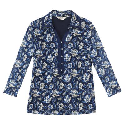 妙采网纱印花透气T恤衫