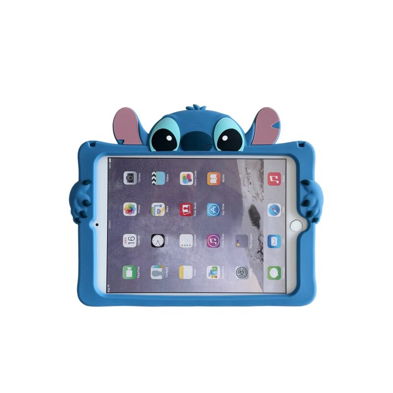 手提支架史迪仔适用苹果ipad10代平板保护套ipadair6硅胶mini7/air5/air8可爱ipadpro软套ipad12女A16/ipad12