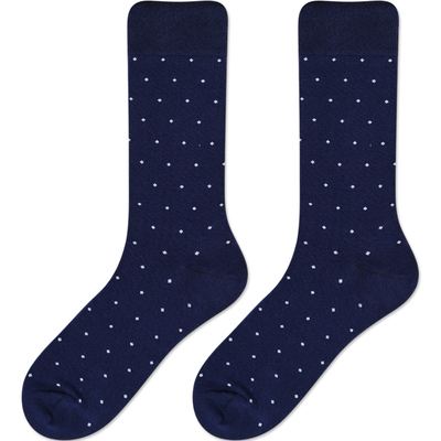 UPMORN大码纯棉点点西装商务袜男