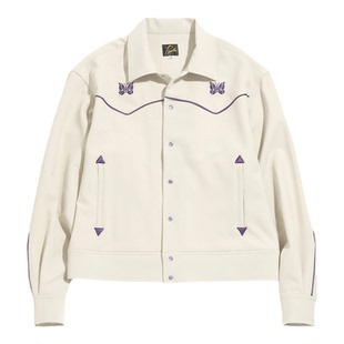 高品质!NEEDLES GFKTC蝴蝶刺绣日系休闲宫廷风夹克短款西装外套