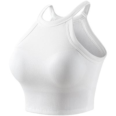 文胸一体美背吊带辣妹挂脖上衣