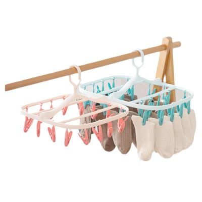 茶花折叠晒架家用阳台内衣袜子