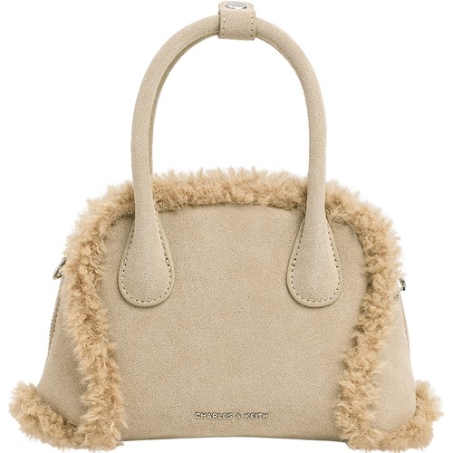 【新年礼物】CHARLES&KEITH女CK2-30160242-1毛绒手提斜挎小方包