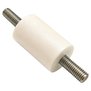 灰色绝缘子M4绝缘柱10*16 M3 直径12*25螺母螺杆型绝缘子定制包邮