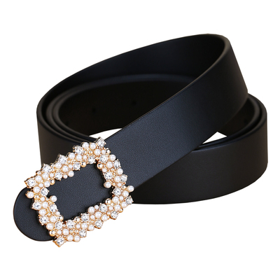 皮带女真皮纯头层牛皮复古平滑扣