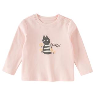 戴维贝拉女童长袖T恤男童A类纯棉上衣2026新款春装儿童洋气打底衫