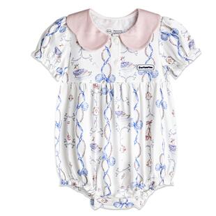 Domiamia短袖包屁衣女宝宝夏天衣服新生儿a类夏季薄款初生连体衣