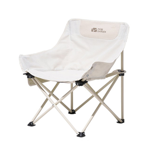 牧高笛户外月亮椅钓鱼椅便携式露营靠背椅子公园折叠椅旅游小马扎