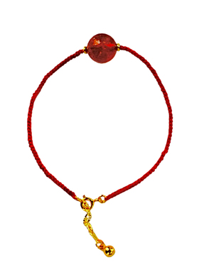 本命年手绳 编织绳金珠红绳手链 红绳戒指女2025新款潮女生