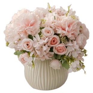 北欧仿真花摆设餐桌花艺摆件茶几装饰品干花花束盆栽绿植轻奢高端