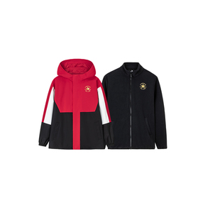 【自营】【新年红色】匡威童装夹克2件套摇粒绒内搭保暖防风外套