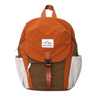 防水露营儿童背包外出旅游男童双肩包轻便潮拼色户外小学生研学包