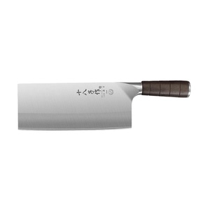 十八子作三合钢名锋菜刀90Cr厨师专业桑刀厨片刀商用酒店专用切片