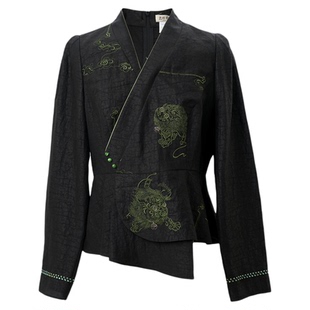 吉祥衣家新中式中国风云开春涧晓霁凌光上衣裤子套装