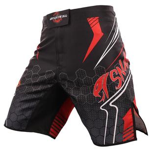 搏击训练毒液MMA短裤泰拳UFC拳击散打综合格斗运动男健身柔术定制