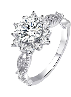 新款结婚仿真钻戒一克拉