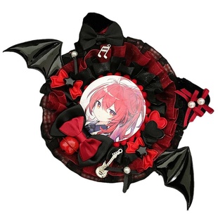 吉他吧唧托谷美适配55-75mm徽章痛包扎包成品华丽手工手作饰品