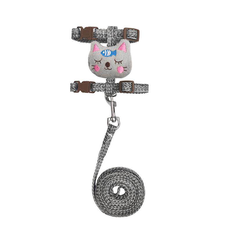 猫咪牵引绳防挣脱背心式可伸缩小猫迷你防挣脱猫链猫咪用品溜猫绳