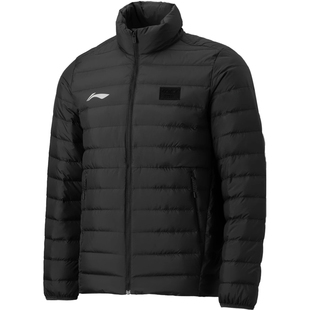 李宁轻薄羽绒服男女短款2025冬新款带国旗85%鸭绒保暖外套AYMV135