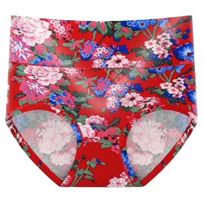 女士内裤高腰提臂塑身中老年妈妈三角裤加大码胖mm青年宽松短裤头