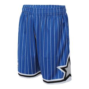 MN魔术队球裤集合美式复古条纹透气舒适运动休闲短裤球迷版男NBA