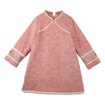 厵yuan女童汉服冬季加厚连衣裙