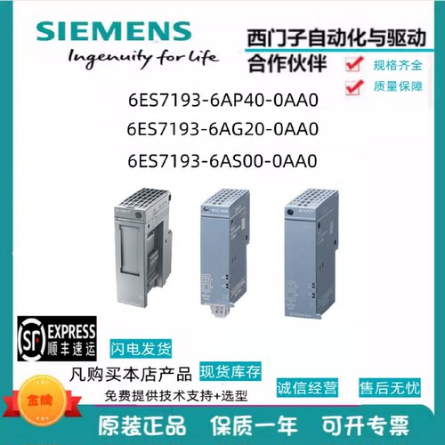 议价6ES7193-6AP/AG/AM/BN/AS00/20/40-0AA0/0NE0/ET200SP/总线适
