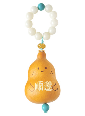 国风手绘天然葫芦祈福挂件