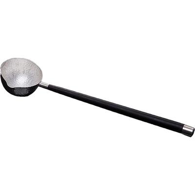 容山堂华银银质分茶器黑檀木柄