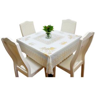 pvc防水桌布家用简约免洗防油防烫正方形餐桌茶几八仙麻将桌台布