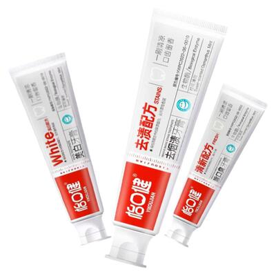 怡口健牙膏清口臭去渍牙膏清新口气一刷清凉口齿留香减少软垢牙膏